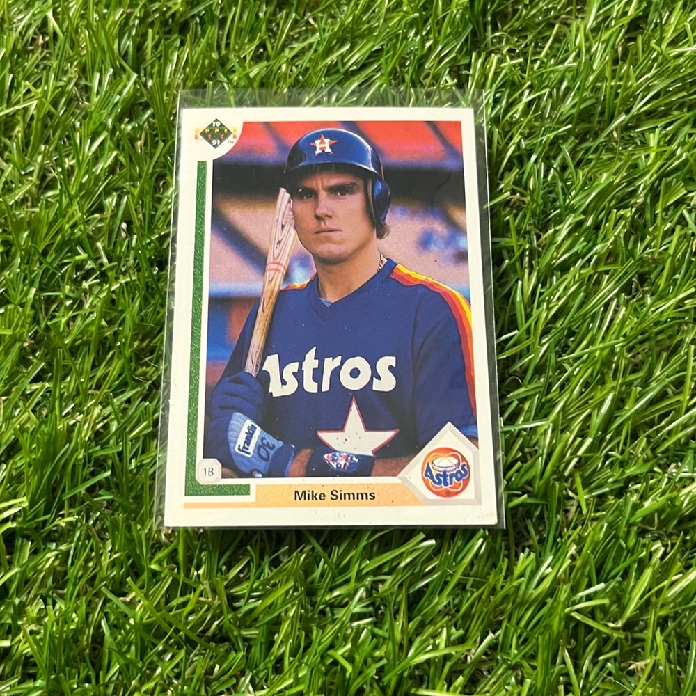 💥 1991 UPPER DECK MIKE SIMMS HOUSTON ASTROS #664